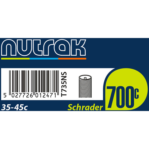Nutrak 700c 35-45c Schrader Valve Inner Tube