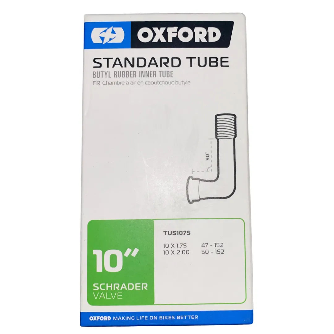 Oxford 10"1.75-2.0 90°Schrader Valve Inner Tube