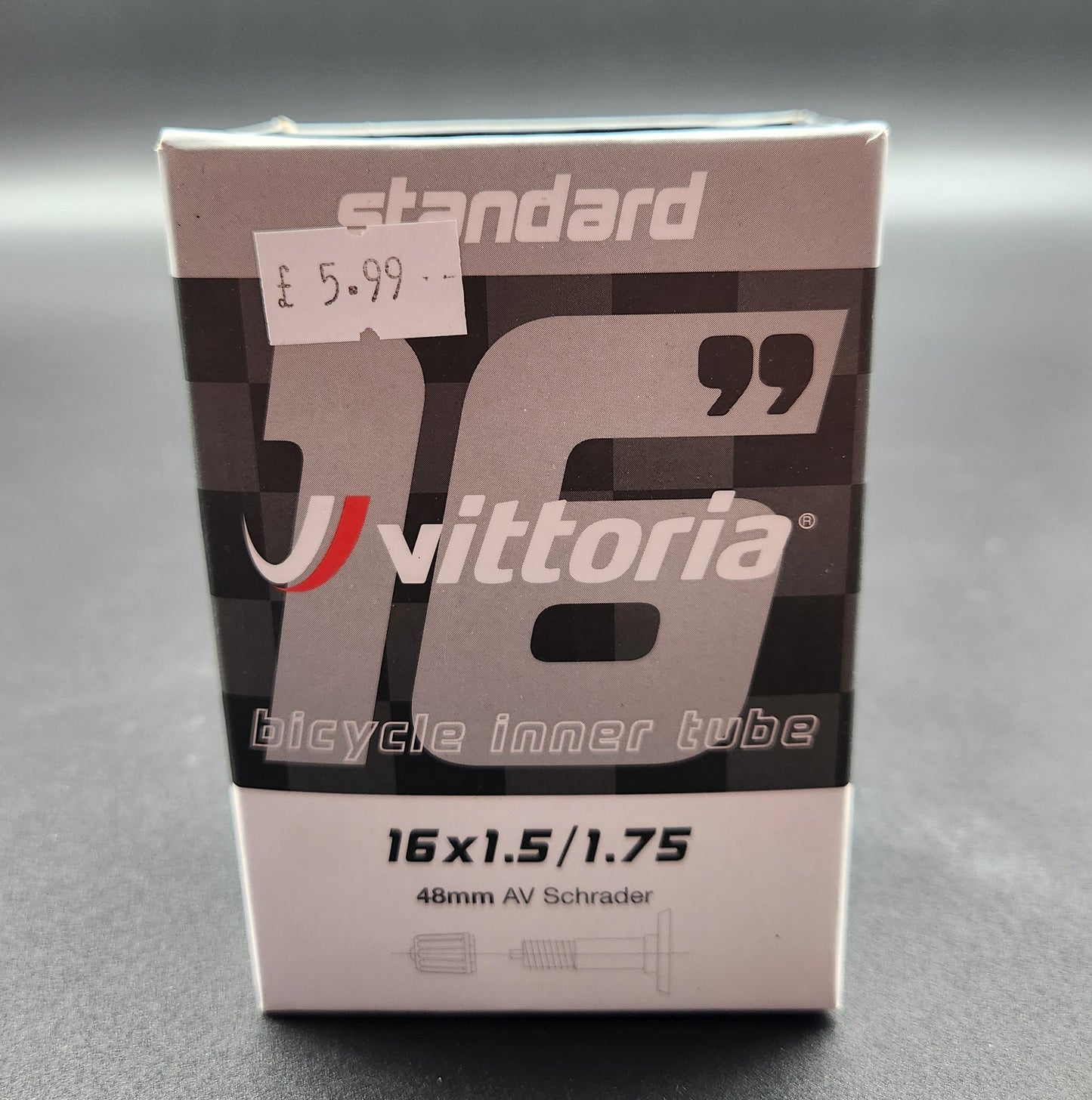 Vittoria 16"x1.5-1.75 Schrader Valve Inner Tube