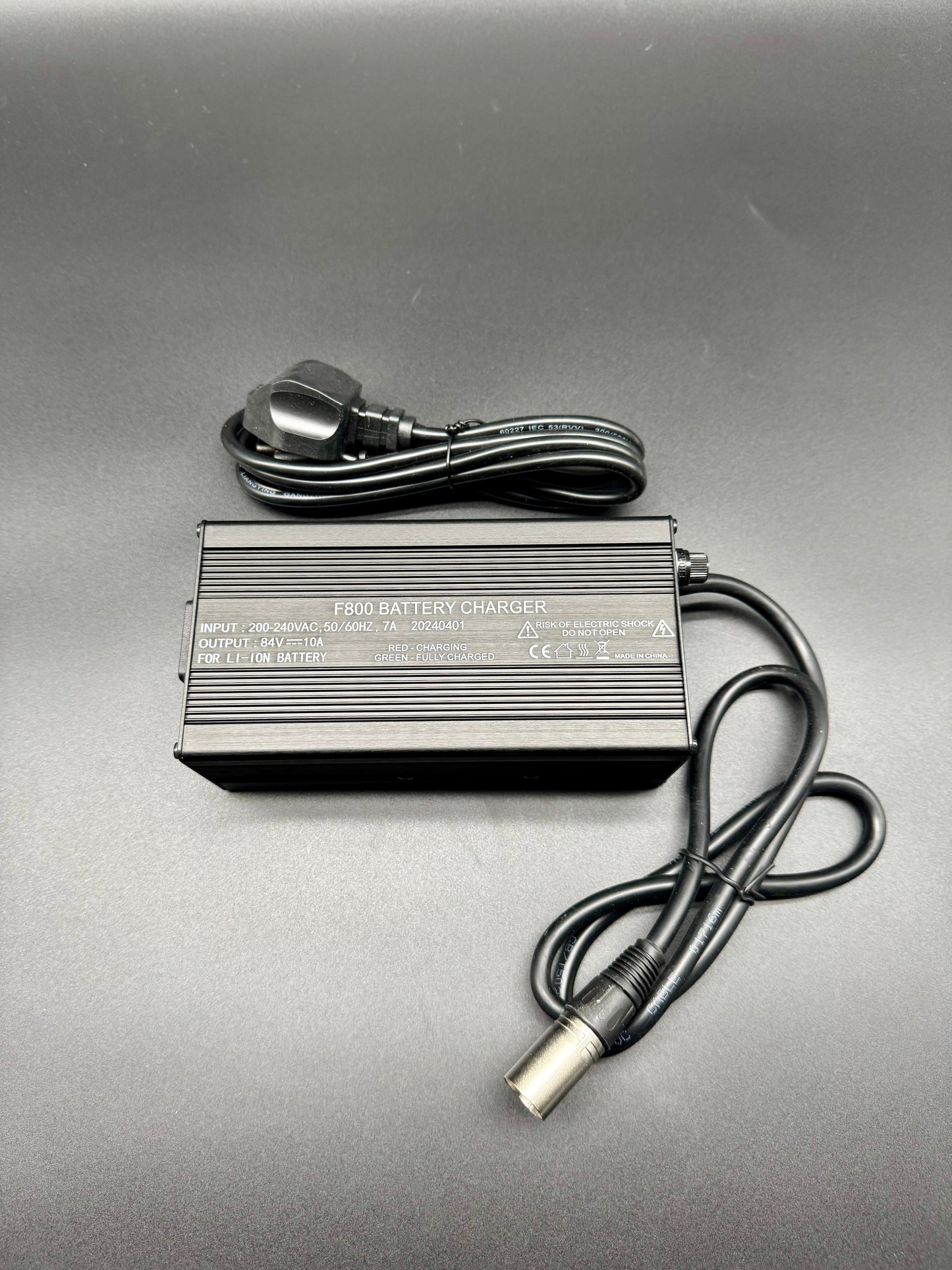 72V 84V 10A XLR Head Charger For Lithium Ion Battery