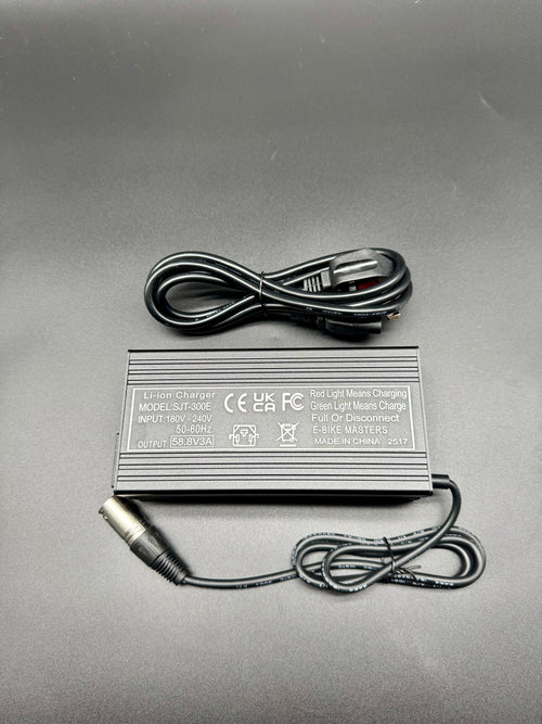 52V 3A XLR Head 3 Pin Charger 58.8V For Lithium Ion Batteries