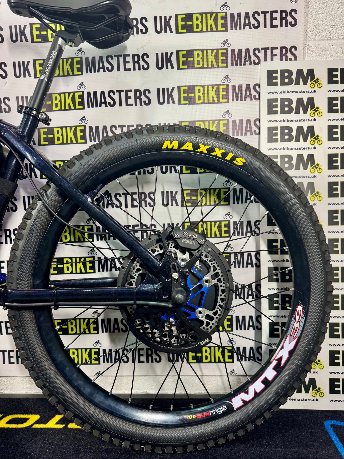EBM Custom Wheelie Machine Blue