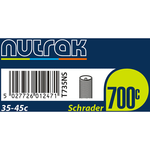 Nutrak 700c 35-45c Schrader Valve Inner Tube