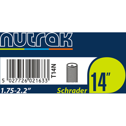Nutrak 14"x1.75-2.2 Schrader Valve Inner Tube