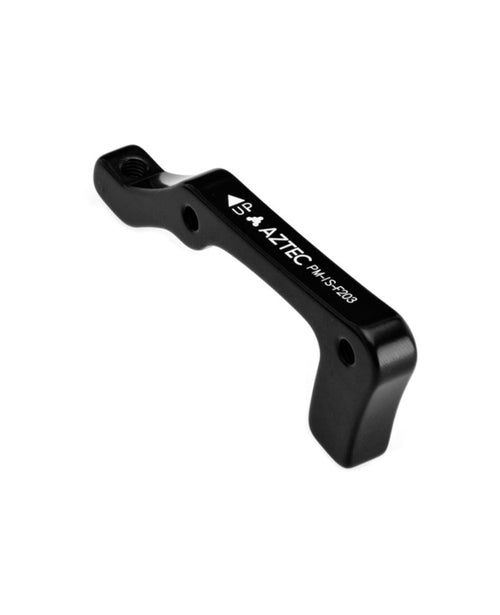 Aztec Adapter for post type calliper to IS fork mount, 203mm rotor