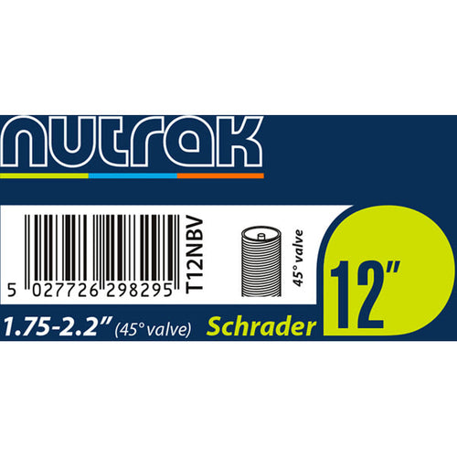 Nutrak 12"x1.75-2.2 Schrader 45° Bent Valve Inner Tube