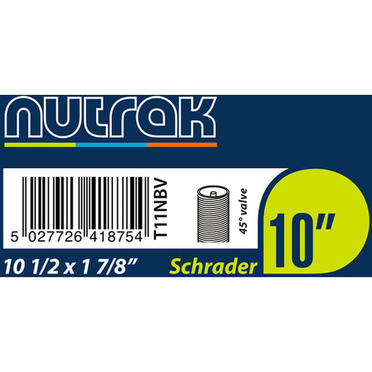 Nutrak 10"x 1/2 - 1 7/8 45° Schrader Valve Inner Tube