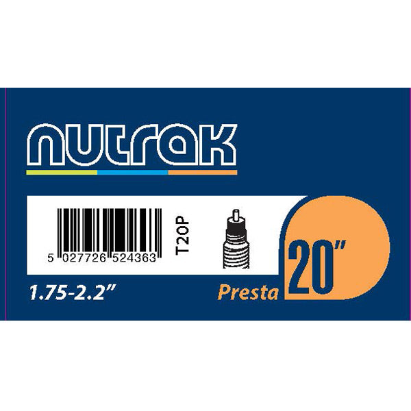 Nutrak 20"x1.75-2.2 Presta Valve Inner Tube