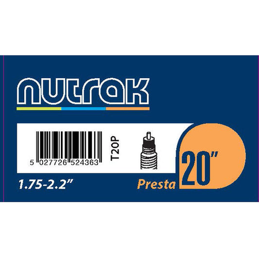 Nutrak 20"x1.75-2.2 Presta Valve Inner Tube
