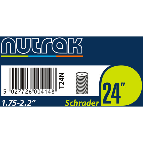 Nutrak 24"x1.75-2.2 Schrader Valve Inner Tube